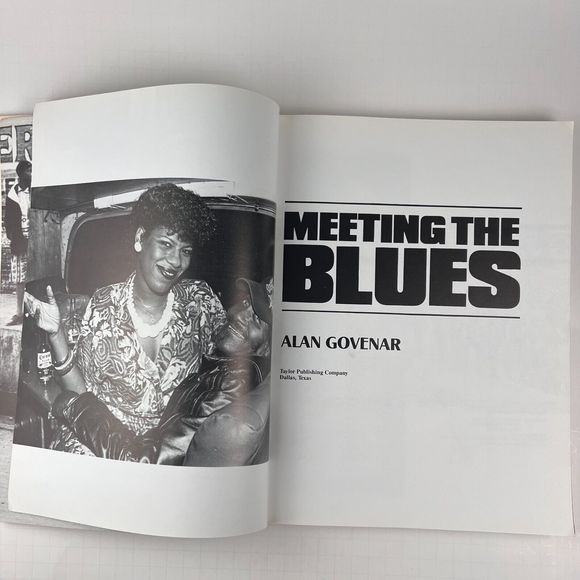 Vintage 1988 Stevie Ray Vaughan Coffee Table Book Meeting the Blues - Picture 4 of 7